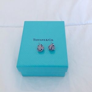 Tiffany Sterling Silver Knot Earrings